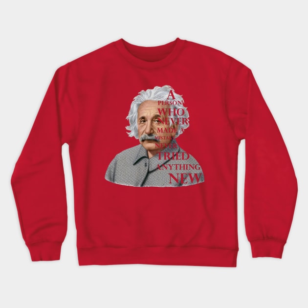 Albert Einstein Crewneck Sweatshirt by JuanDeMarcos